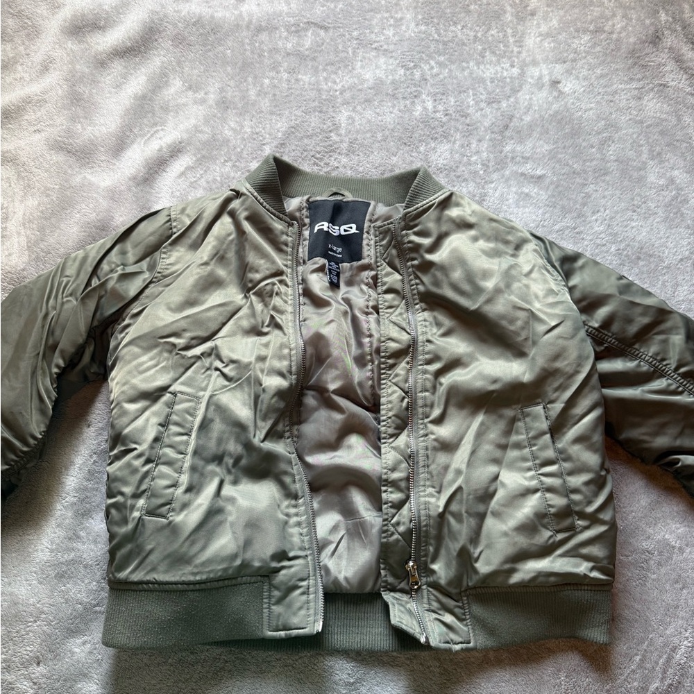 RSQ Kids Olive Bomber Jacket